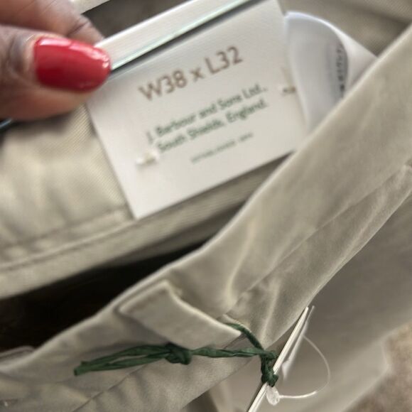 Barbour Neuston Essential Chino Pants 38/32 (Mist) - Picture 5 of 5